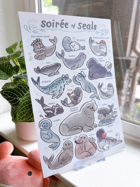Soirée of Seals Print [Shipping August]