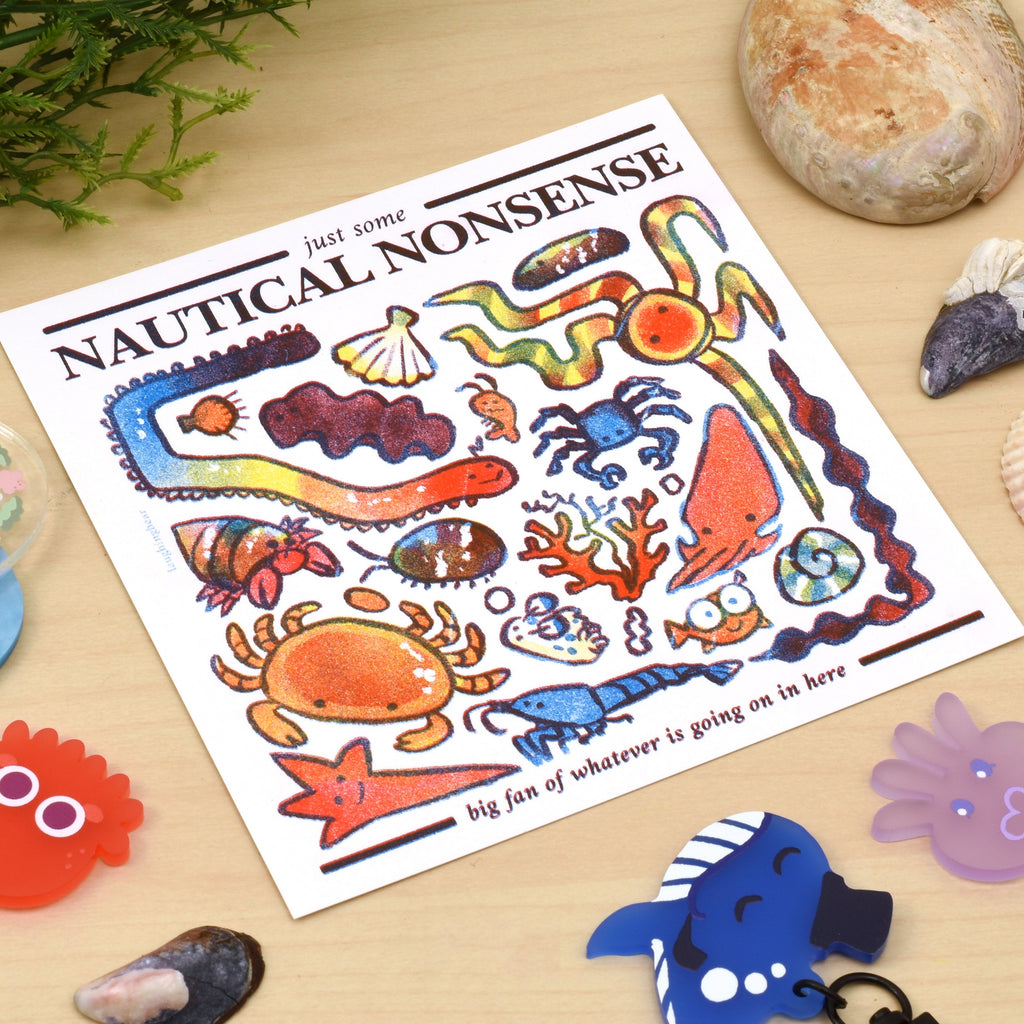 Nautical Nonsense Riso Print
