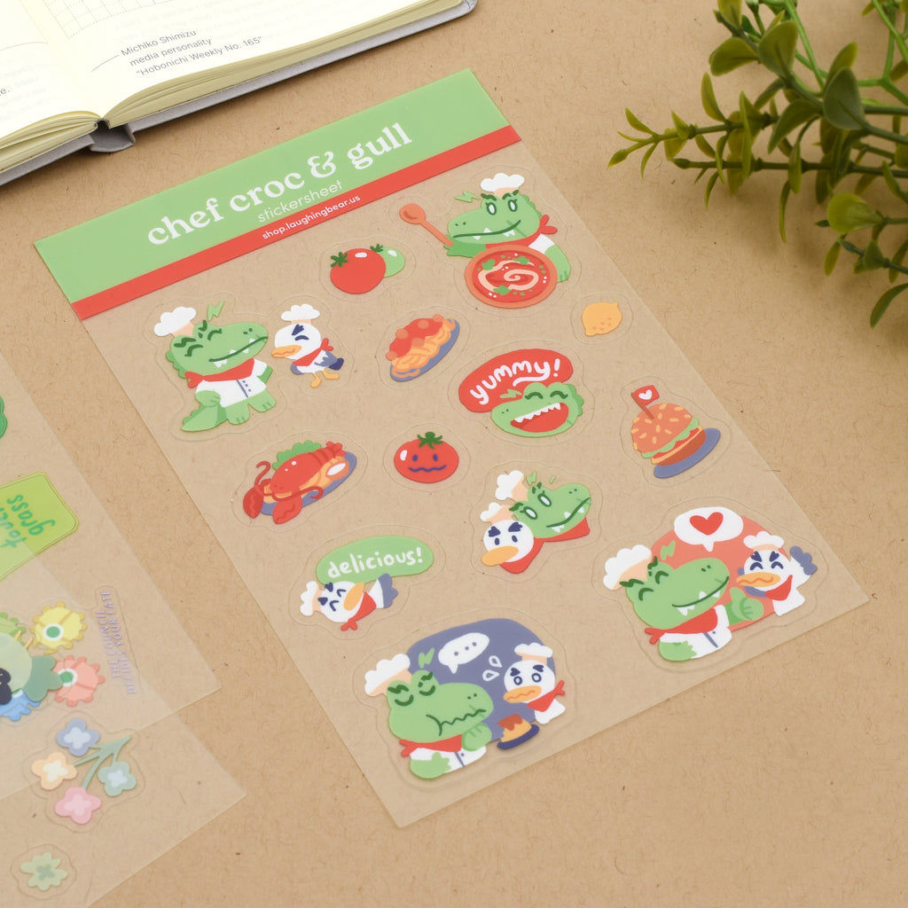 Chef Croc & Gull Stickersheet
