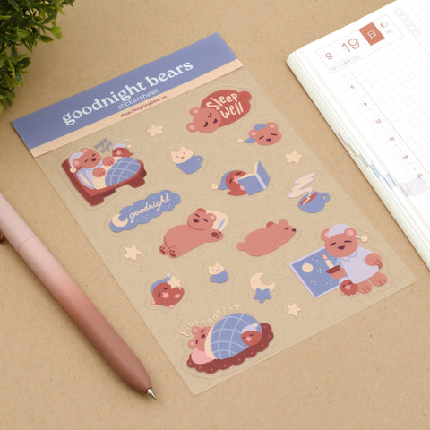 Goodnight Bears Stickersheet