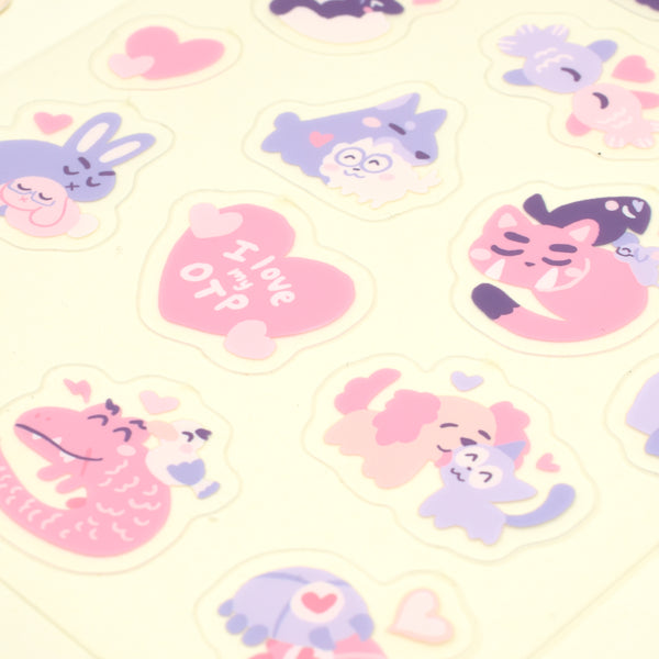 Animals in Love Stickersheet