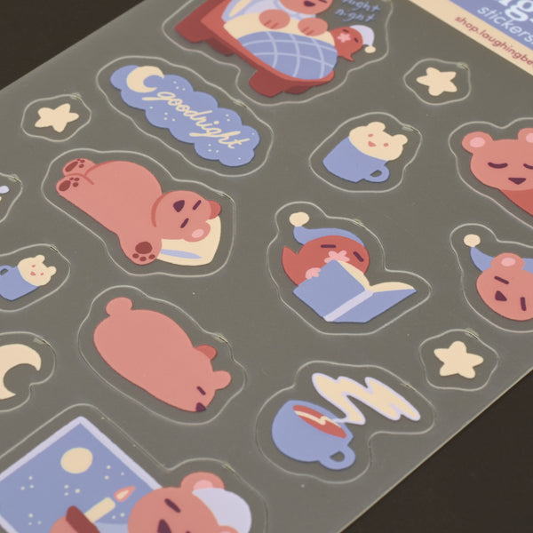 Goodnight Bears Stickersheet