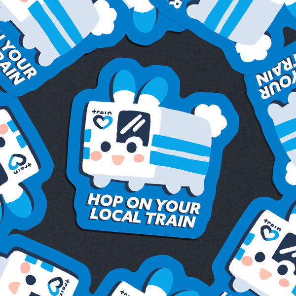 Hop On Train Sticker
