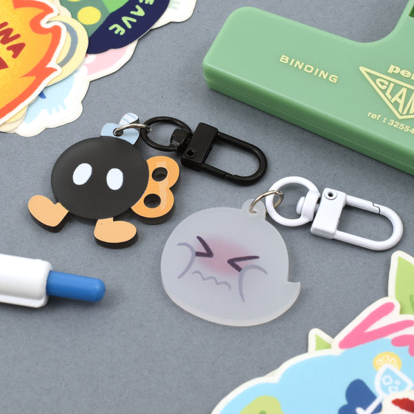 Ghost and Bomb Charms