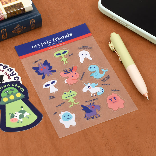 Cryptic Friends Stickersheet