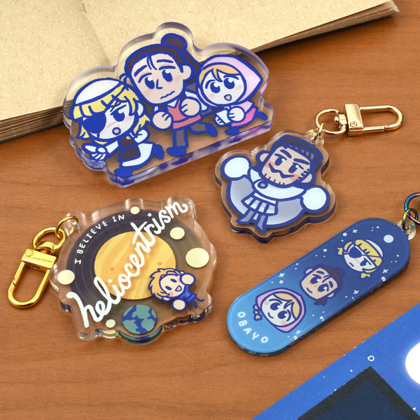 Heliocentrism Charms & Standee