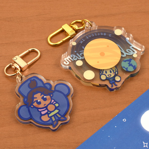 Heliocentrism Charms & Standee
