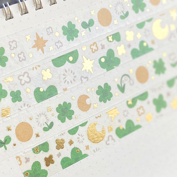 Clover Moon Lake Foil Washi Tapes