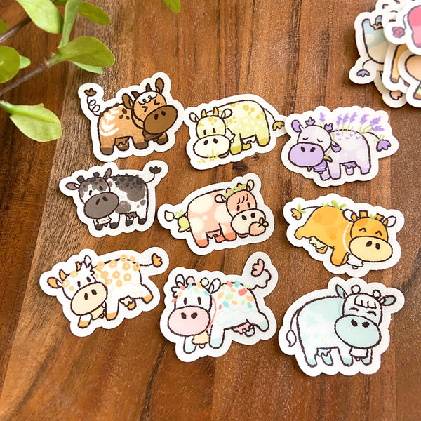 Flavorful Cow Stickers