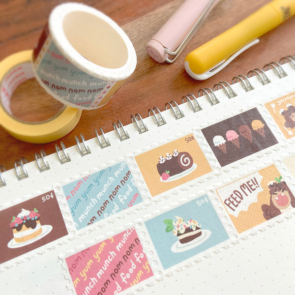 Feed Me! Stamp Washi Tape