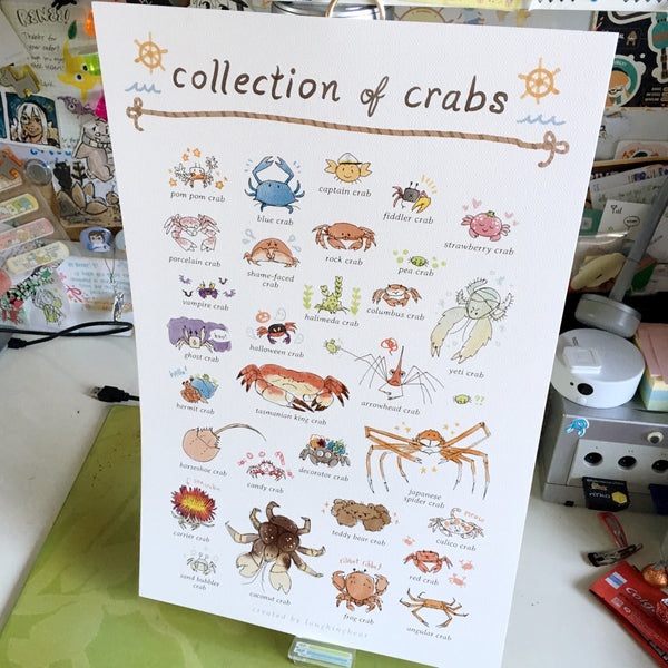 Collection of Crabs Print