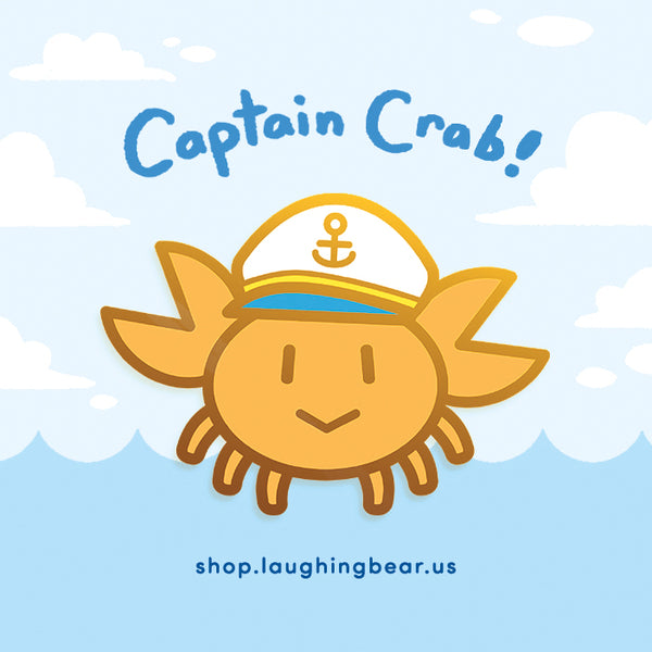 Captain Crab Enamel Pin