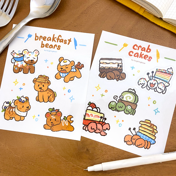 Foody Animal Familiars Stickersheets