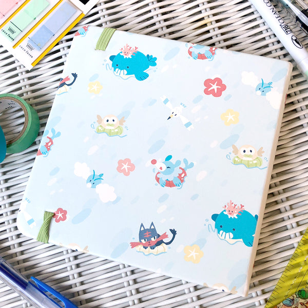Ocean Party Square Notebook