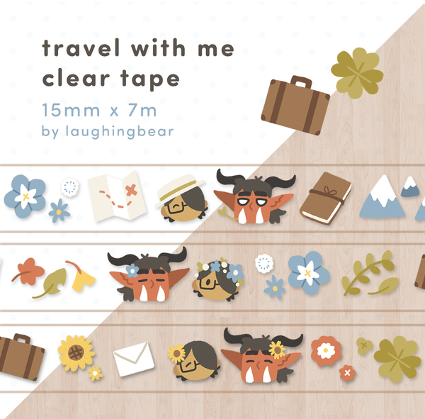 Travel with Me Clear Tape
