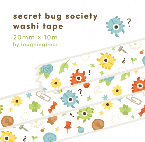 Secret Bug Society Washi Tape