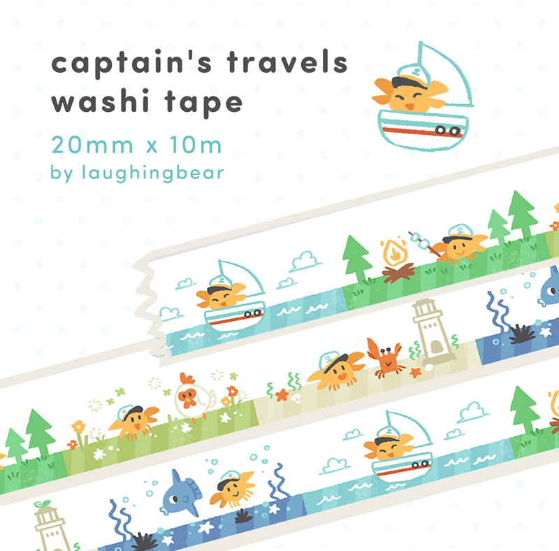 Captain's Travels Washi Tape