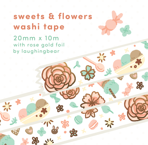 Sweets & Flowers Washi Tape
