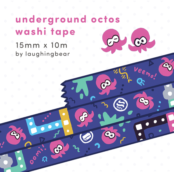 Squid and Octos Washi Tapes